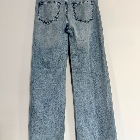 NWT | High-Rise Distressed 90s Baggy Wide-Leg Jeans - Picture 4 of 5